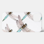 Luftwaffe der Libellenfliege im weißen Hintergrund Case-Mate iPhone Hülle (Rückseite (Horizontal))
