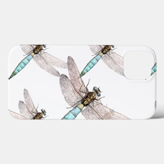 Luftwaffe der Libellenfliege im weißen Hintergrund Case-Mate iPhone Hülle (Rückseite (Horizontal))