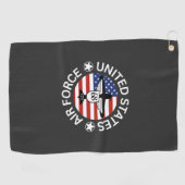 Luftwaffe der vereinten Staaten Golfhandtuch (Horizontal)