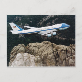 Luftwaffe Eins über Mount Rushmore Postkarte