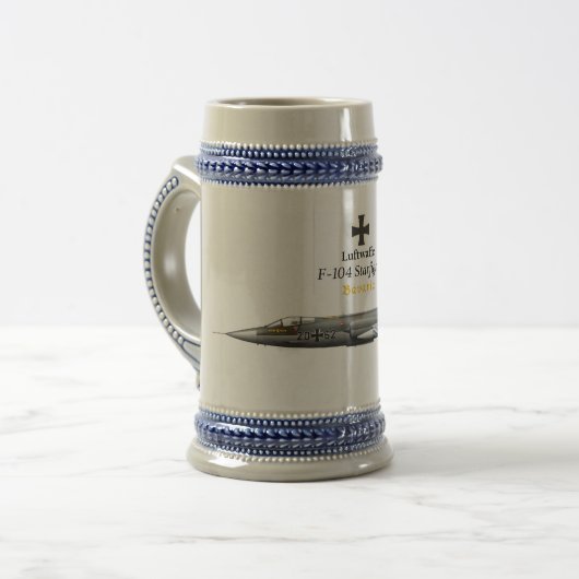 Luftwaffe F-104 Starfighter Bierglas (Vorderseite Links)