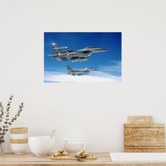 Luftwaffe F-16 Poster (Küche)