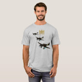 Luftwaffe-Insignien über Stuka T-Shirt (Vorne ganz)