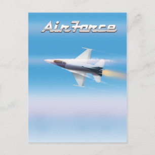 Luftwaffe-Jet-Plakat Postkarte