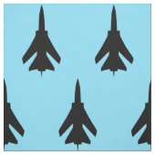 Luftwaffe Kämpfen Jet Black Pattern auf Sky Blue Stoff (Muster)