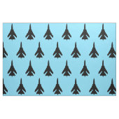 Luftwaffe Kämpfen Jet Black Pattern auf Sky Blue Stoff (Fat Quarter (45,7 x 55,9 cm))
