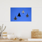 Luftwaffe Kampfjet Formation Poster (Küche)