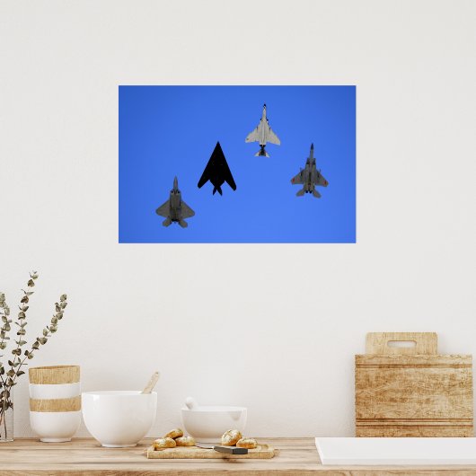 Luftwaffe Kampfjet Formation Poster (Küche)