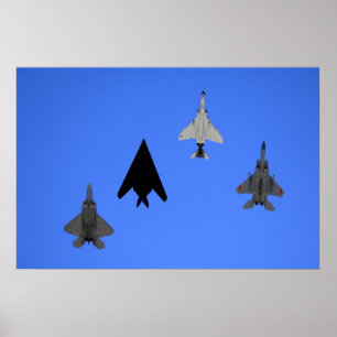 Luftwaffe Kampfjet Formation Poster