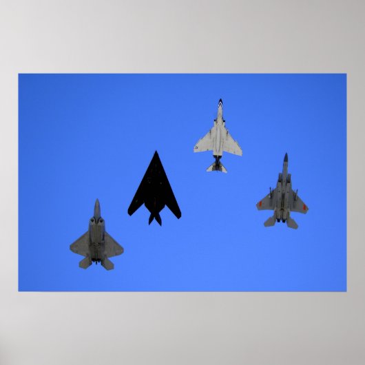 Luftwaffe Kampfjet Formation Poster (Vorne)