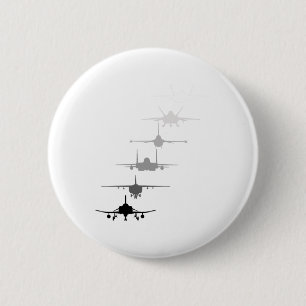Luftwaffe-Kampfjets F-4 F-111 F-15 F-16 F-22 F- Button