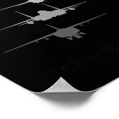Luftwaffe-Kampfjets F-4 F-111 F-15 F-16 F-22 F- Poster (Ecke)
