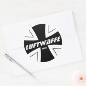 Luftwaffe Klassischer Rundsticker, glänzend Runder Aufkleber (Umschlag)