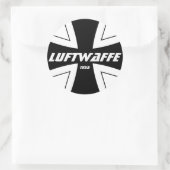 Luftwaffe Klassischer Rundsticker, glänzend Runder Aufkleber (Tasche)