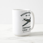 Luftwaffe Messerschmitt Bf 109 aus dem Zweiten Wel Kaffeetasse (VorderseiteRechts)