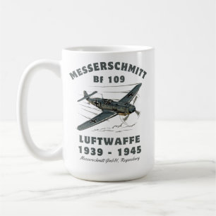Luftwaffe Messerschmitt Bf 109 aus dem Zweiten Wel Kaffeetasse