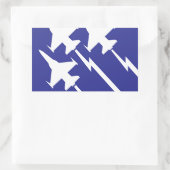 Luftwaffe Rechteckiger Aufkleber (Tasche)