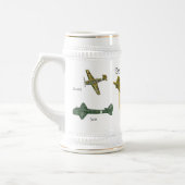 Luftwaffe Stein Bierglas (Links)