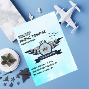 Luftwaffe themed Abschlussfeier Einladung