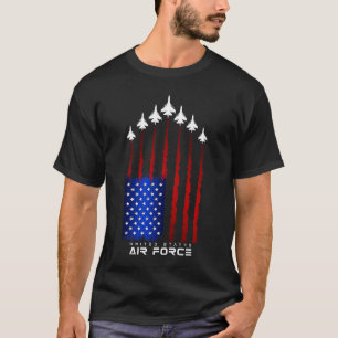 Luftwaffe US-Veteranen 4. Juli T Shirt Amerikaner