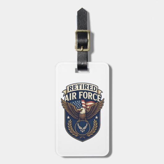 Luftwaffe (USAF) Gepäckanhänger (Vorderseite vertikal)