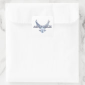 Luftwaffe (USAF) Quadratischer Aufkleber (Tasche)