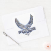 Luftwaffe (USAF) Quadratischer Aufkleber (Umschlag)