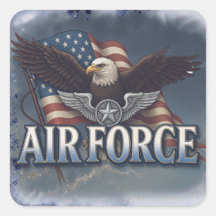 Luftwaffe (USAF) Quadratischer Aufkleber
