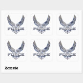 Luftwaffe (USAF) Quadratischer Aufkleber (Blatt)