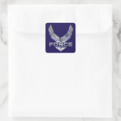 Luftwaffe (USAF) Quadratischer Aufkleber (Tasche)
