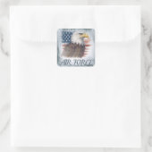 Luftwaffe (USAF) Quadratischer Aufkleber (Tasche)