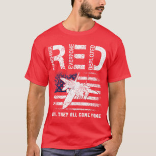 Luftwaffe USAF US-Flag Veteran ROT Freitag Militär T-Shirt