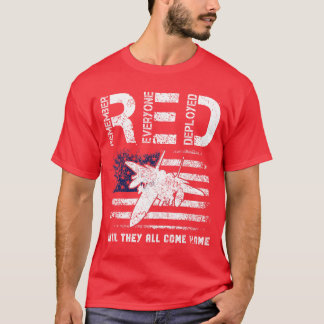 Luftwaffe USAF US-Flag Veteran ROT Freitag Militär T-Shirt