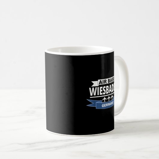 Luftwaffe Wiesbaden Deutschland US Luftwaffe Kaffeetasse (VorderseiteRechts)