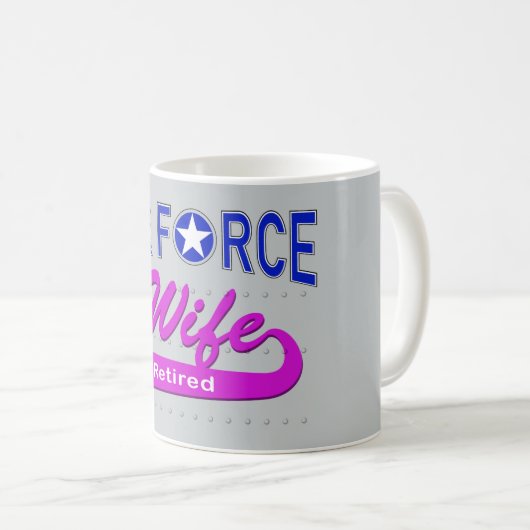 Luftwaffen-Ehefrau zurückgezogen Kaffeetasse (VorderseiteRechts)