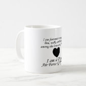 Luftwaffen-Freundin glücklich Kaffeetasse (Vorderseite Links)