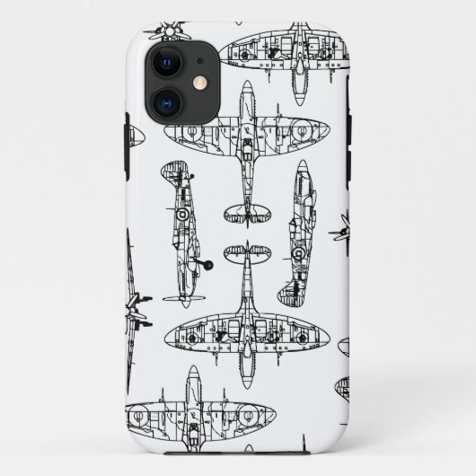 luftwaffen-GeschichtsFlugzeug des Spitfire-iphone5 Case-Mate iPhone Hülle (Rückseite)