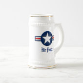 Luftwaffen-Logo-Bier Stein Bierglas (VorderseiteRechts)