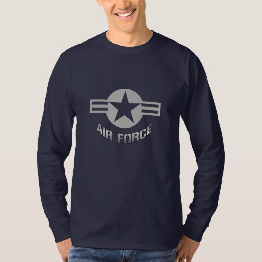 Luftwaffen-Logo-langer Hülsen-T - Shirt (Vorderseite)