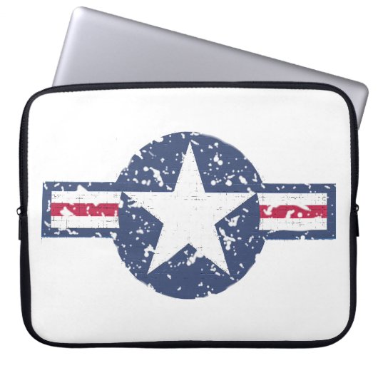 Luftwaffen-Logo-Laptop-Hülse Laptopschutzhülle (Vorderseite)