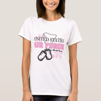 Luftwaffen-Mama-Blumen T-Shirt