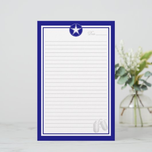 Luftwaffen-Stern Briefpapier (Stehend Vorderseite)