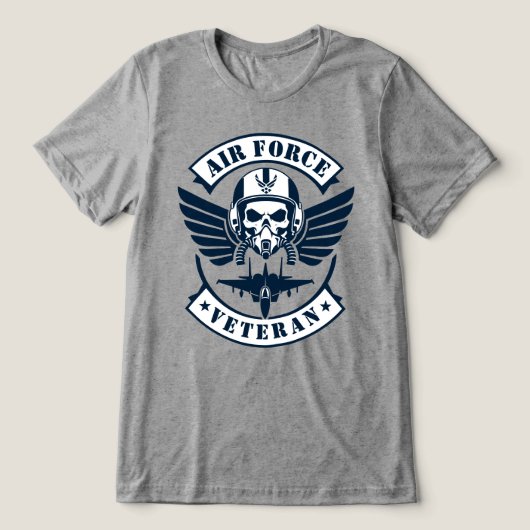 Luftwaffen-Veteran Tri-Blend Shirt (Design Vorderseite)