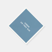 Luftwaffenblau Hex-Farbcode Servietten (Ecke)