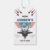 Luftwaffenflugzeug-Pilot Geburtstag Geschenkanhänger (Vorderseite)