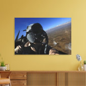 Luftwaffenfotograf der USA Leinwanddruck (Insitu (Wohnzimmer))