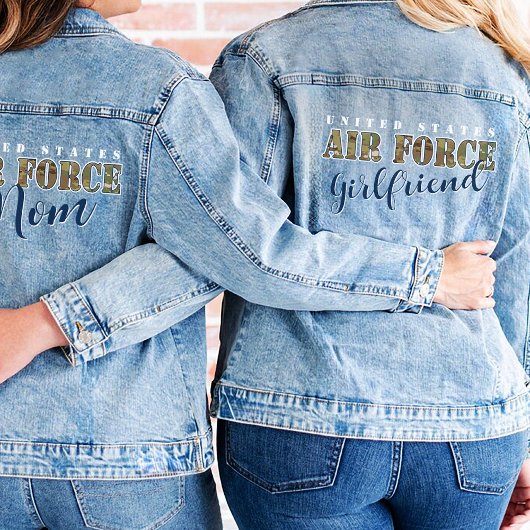 Luftwaffenfreund I Militärische Kampagne I USAF Jeansjacke