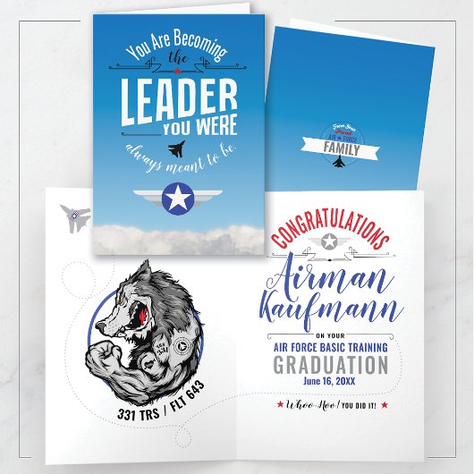 Luftwaffengrundausbildung 331 Wolfpack Abschluss Karte