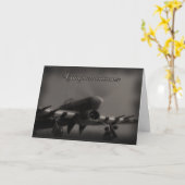 Luftwaffenkarten Glückwunschkarte - Haw Karte (Gelbe Blume)