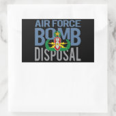 Luftwaffenmeister EOD Rechteckiger Aufkleber (Tasche)